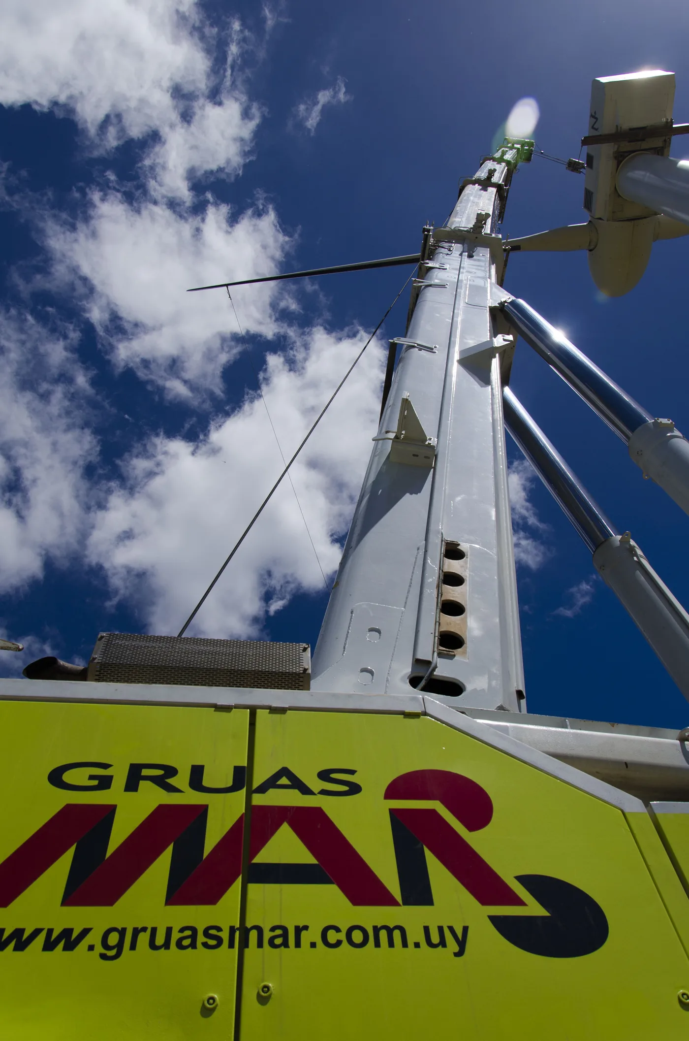 Grúa de gran capacidad en proyecto de energía eólica